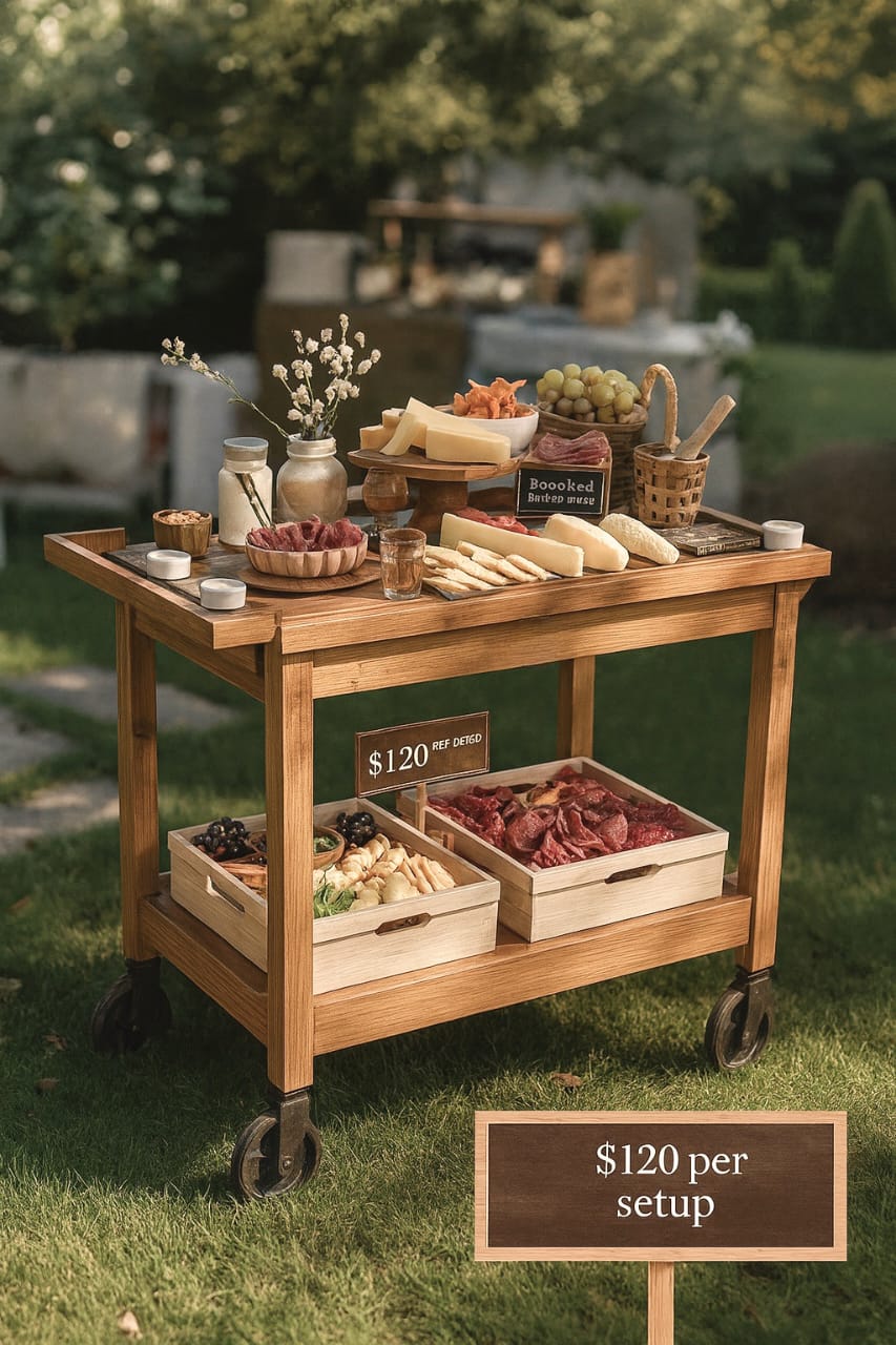 Charcuterie Cart Woodworking Plans – Build & Start Your Profitable Food Cart Business